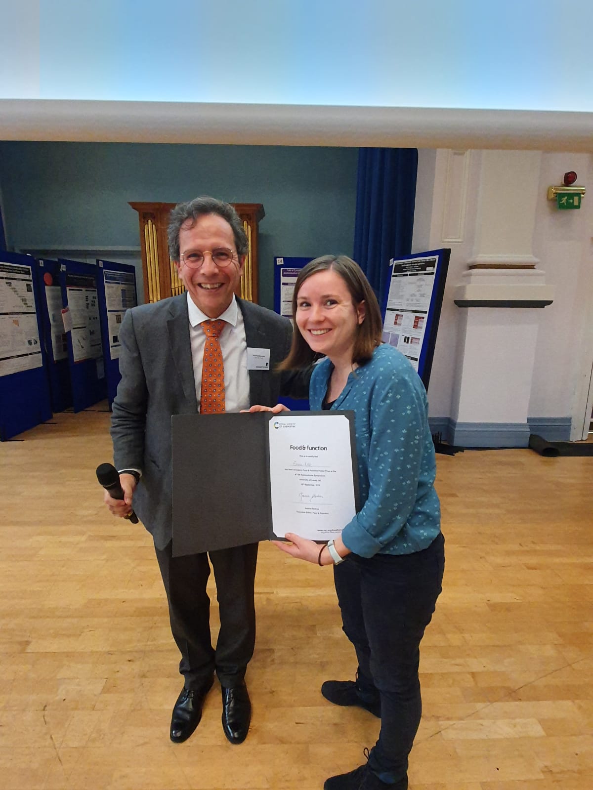 Emma Krop wins the BEST Poster Prize at the 4th UK Hydrocolloids Symposium – From Food to Bioprocessing