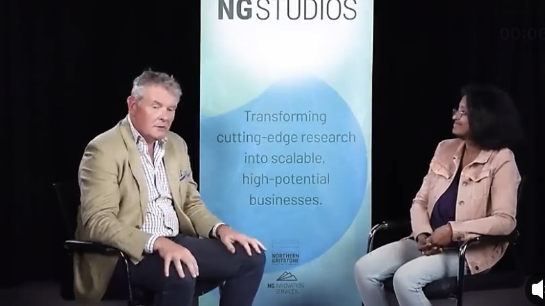 Journey in academia to spinning out companies - Prof. Sarkar talking to CEO of Northern Gritstone
