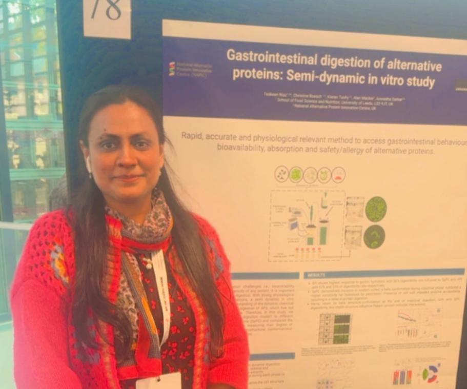 Dr. Taskeen Niaz presents her digestibility work at a number of recent chemistry conferences